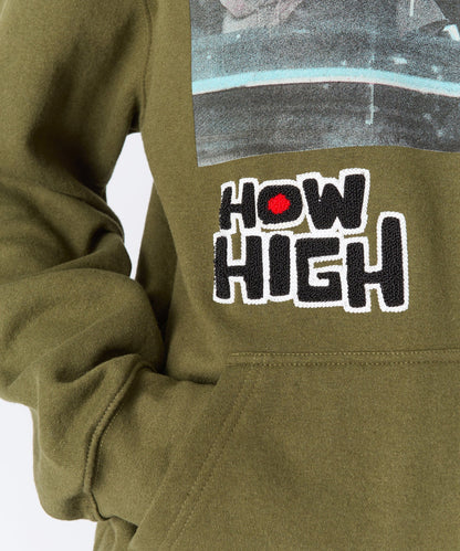 Reason Clothing Discount | How High Study High Graphic Hoodie - Olive Green