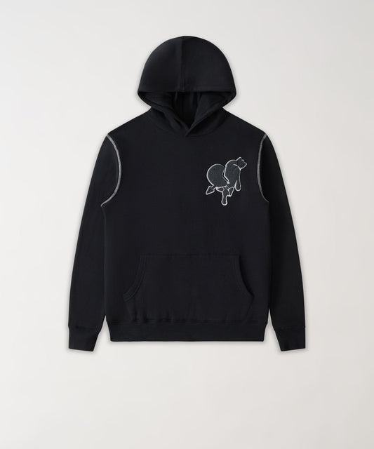 Reason Clothing Latest | Heartless Chenille Patch Graphic Hoodie - Black