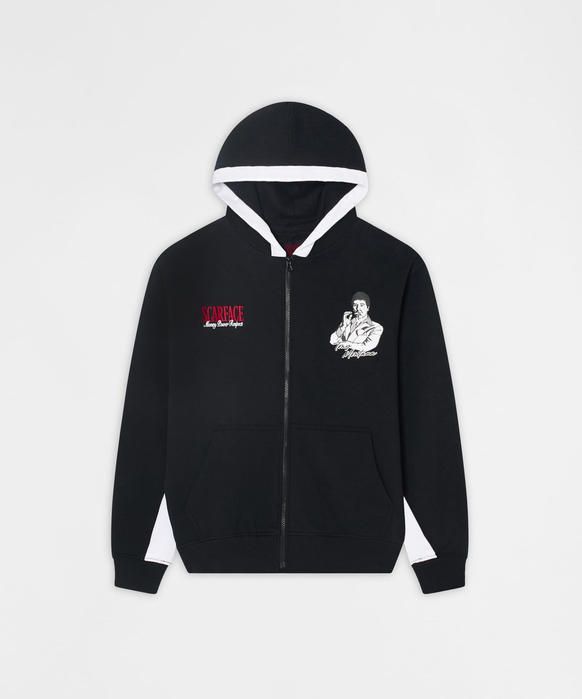 Reason Clothing Smart Buy | Scarface Tony Montana Zip Hoodie - Black