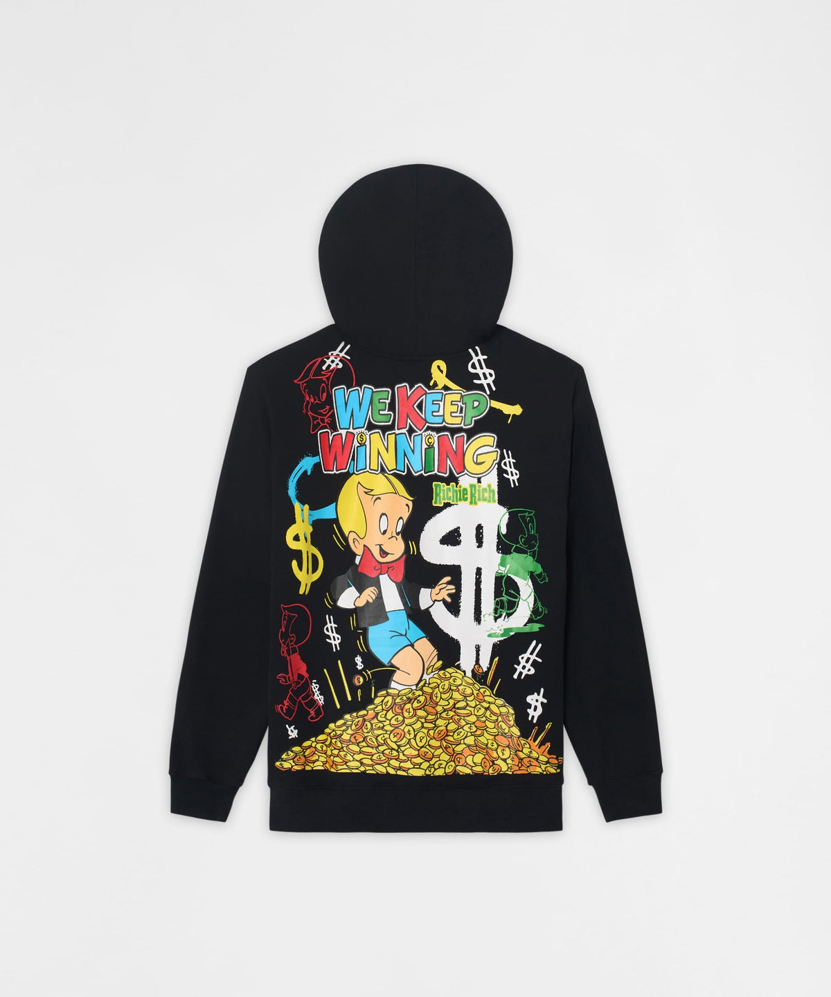 Reason Clothing Trusted | Richie Rich We Keep Winning Graphic Hoodie - Black