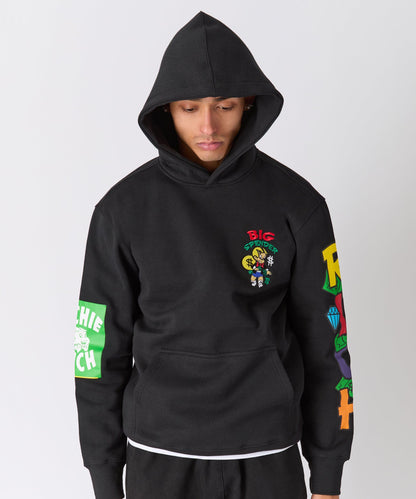 Reason Clothing Quality | Richie Rich Big Spender Graphic Hoodie - Black
