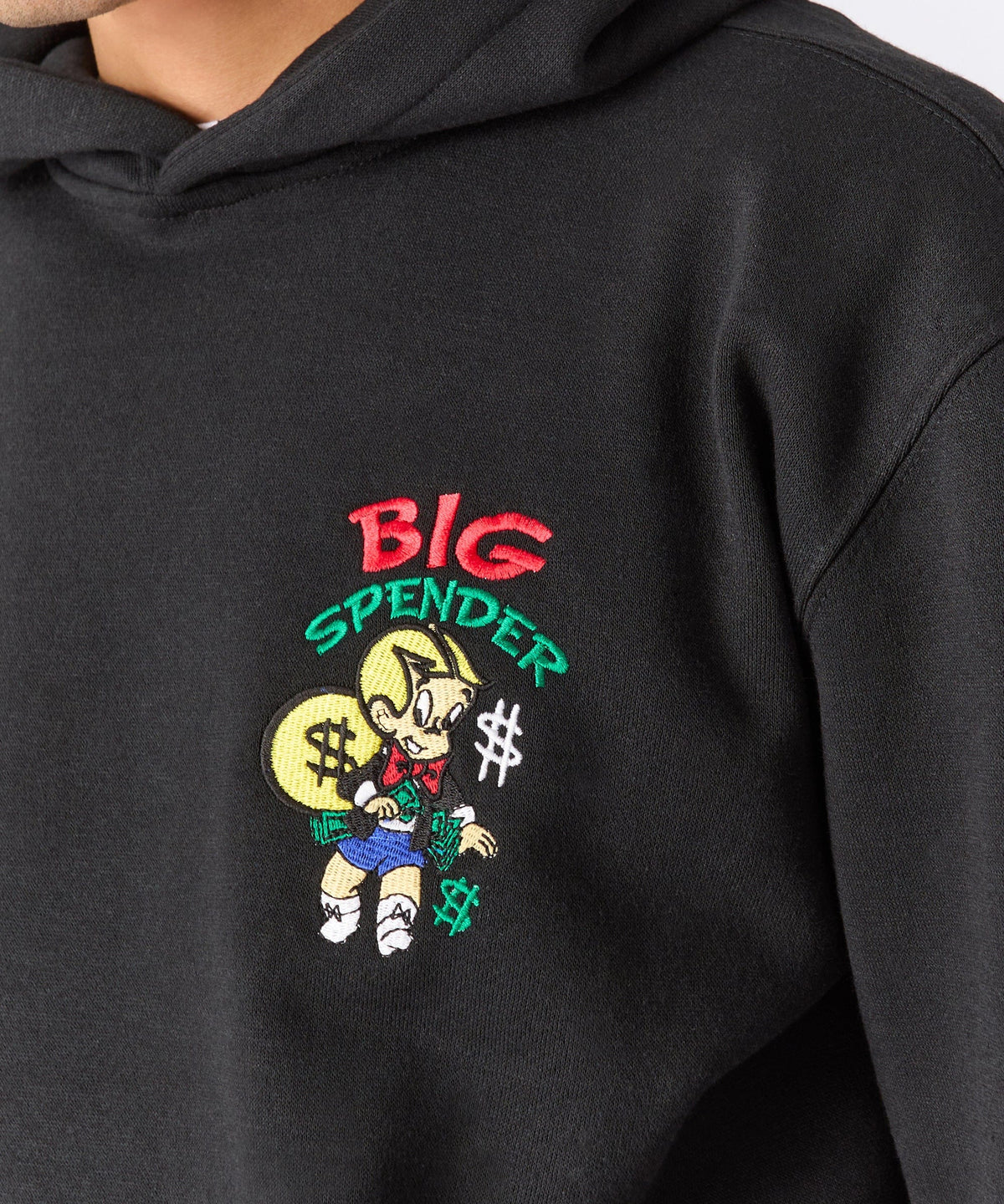 Reason Clothing Quality | Richie Rich Big Spender Graphic Hoodie - Black