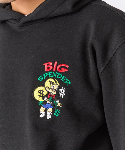 Reason Clothing Quality | Richie Rich Big Spender Graphic Hoodie - Black