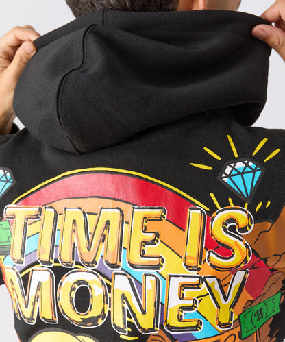 Reason Clothing Quality | Richie Rich Big Spender Graphic Hoodie - Black