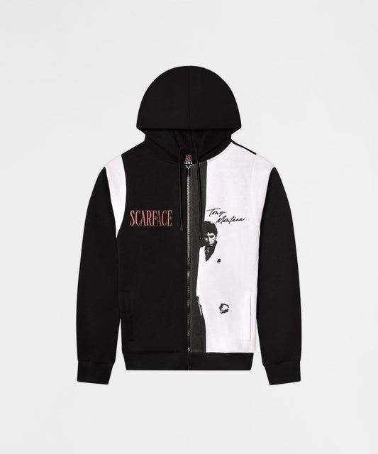 Reason Clothing Special Offer | Scarface Tony Montana Full Zip Hoodie - Black