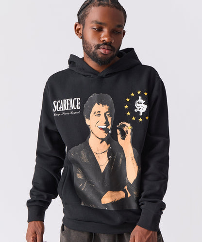 Reason Clothing Classic | Scarface Tony Montana Graphic Hoodie - Black