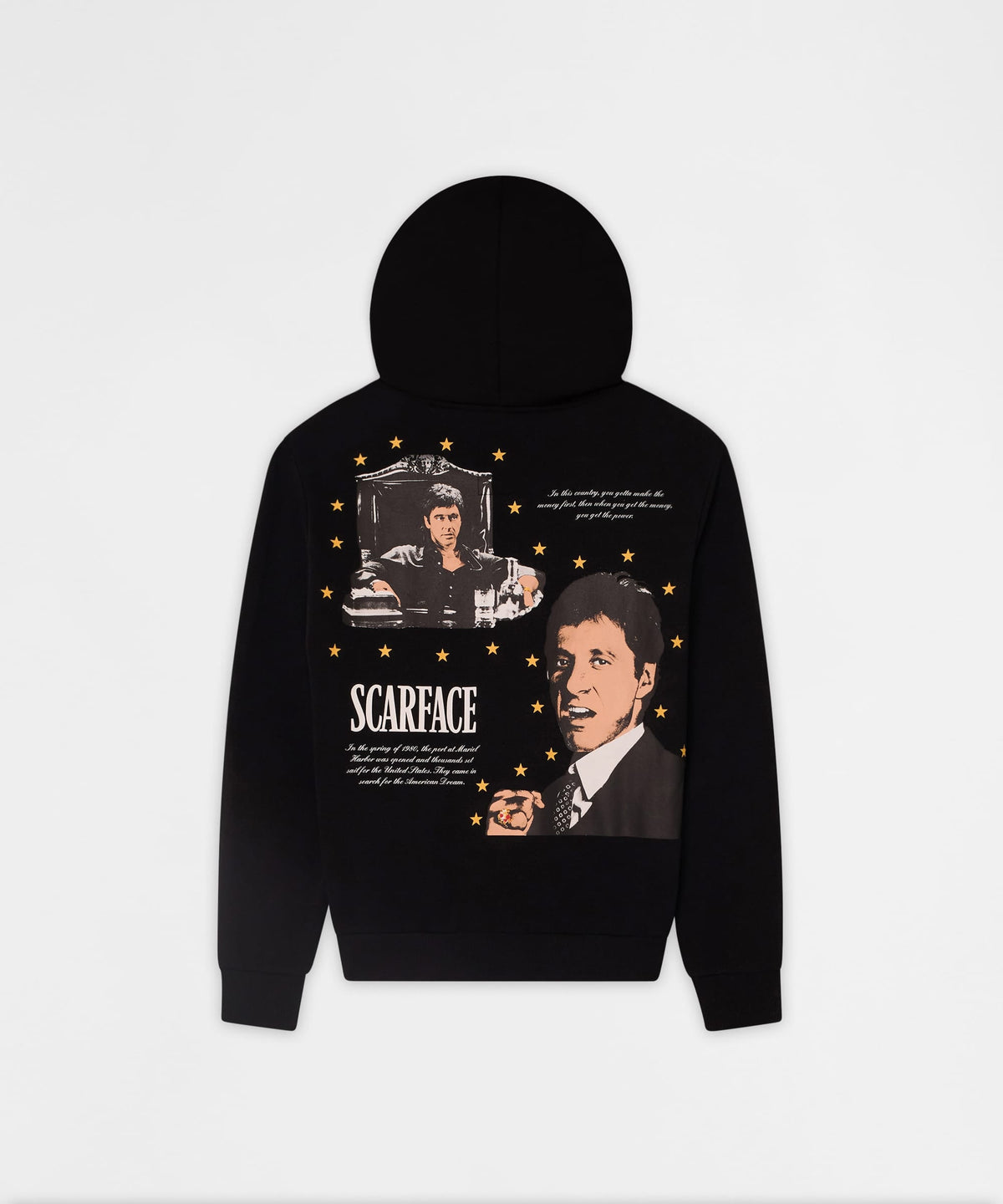 Reason Clothing Classic | Scarface Tony Montana Graphic Hoodie - Black
