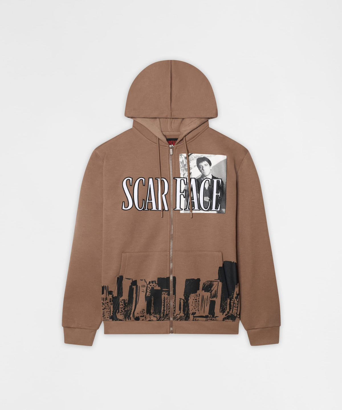 Reason Clothing Discount | Scarface Full Zip Hoodie - Brown