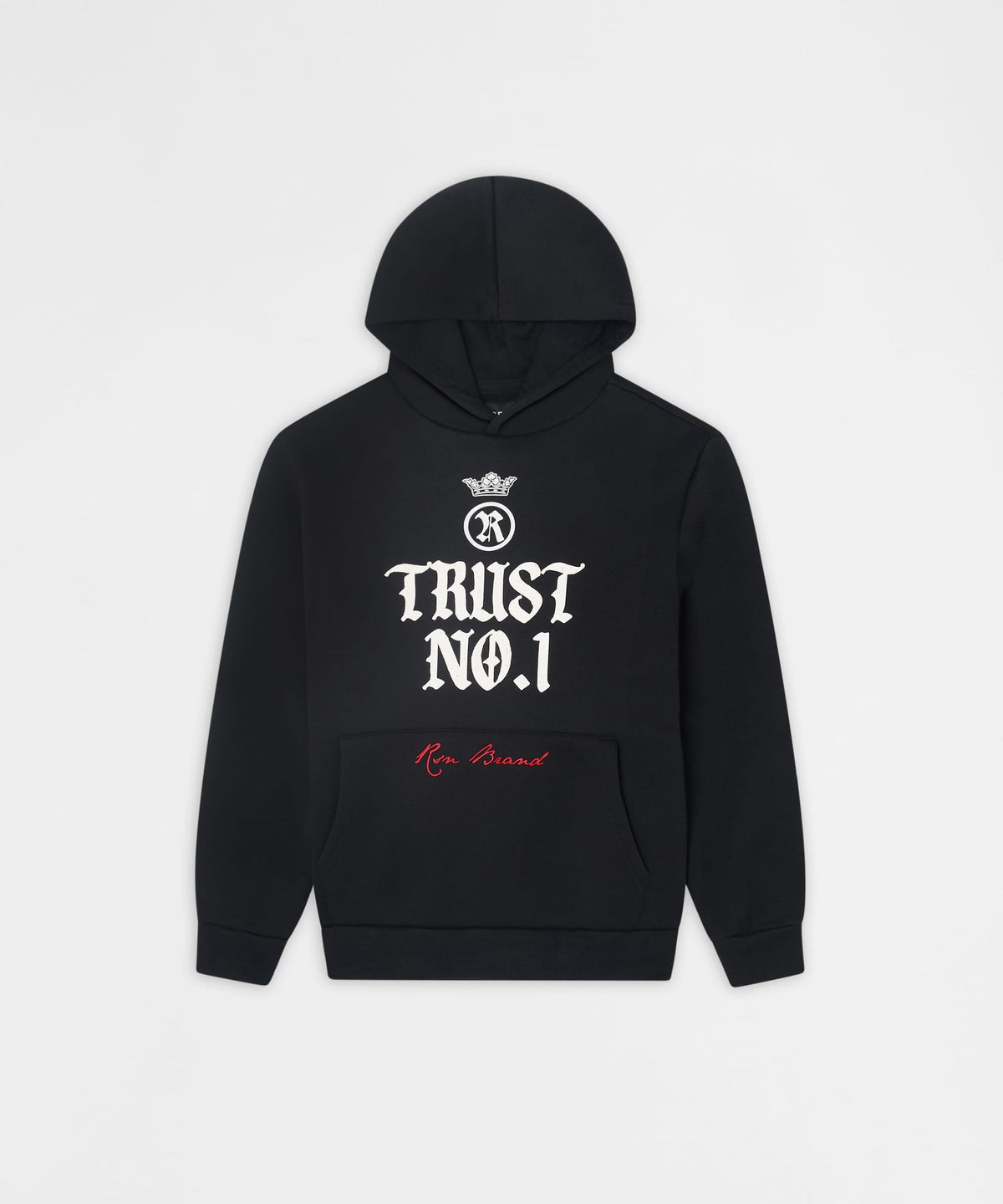 Reason Clothing Essential | Trust No. 1 Graphic Long Sleeve Hoodie - Black