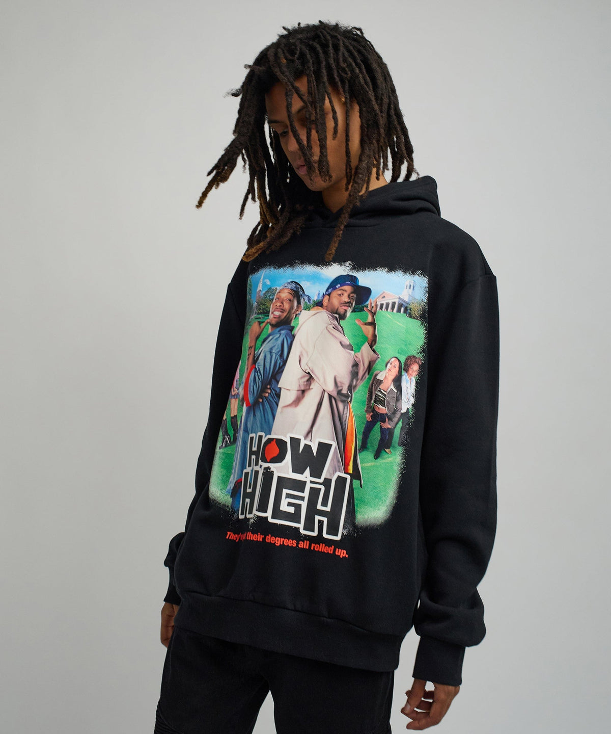 Reason Clothing Deals | How High They've Got Their Degrees Graphic Hoodie - Black