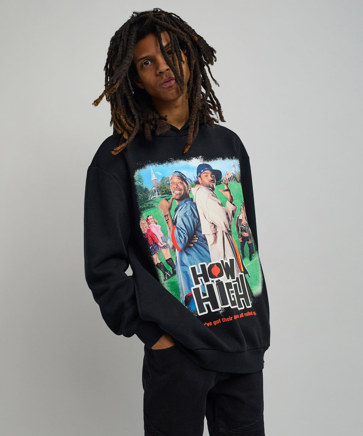 Reason Clothing Deals | How High They've Got Their Degrees Graphic Hoodie - Black