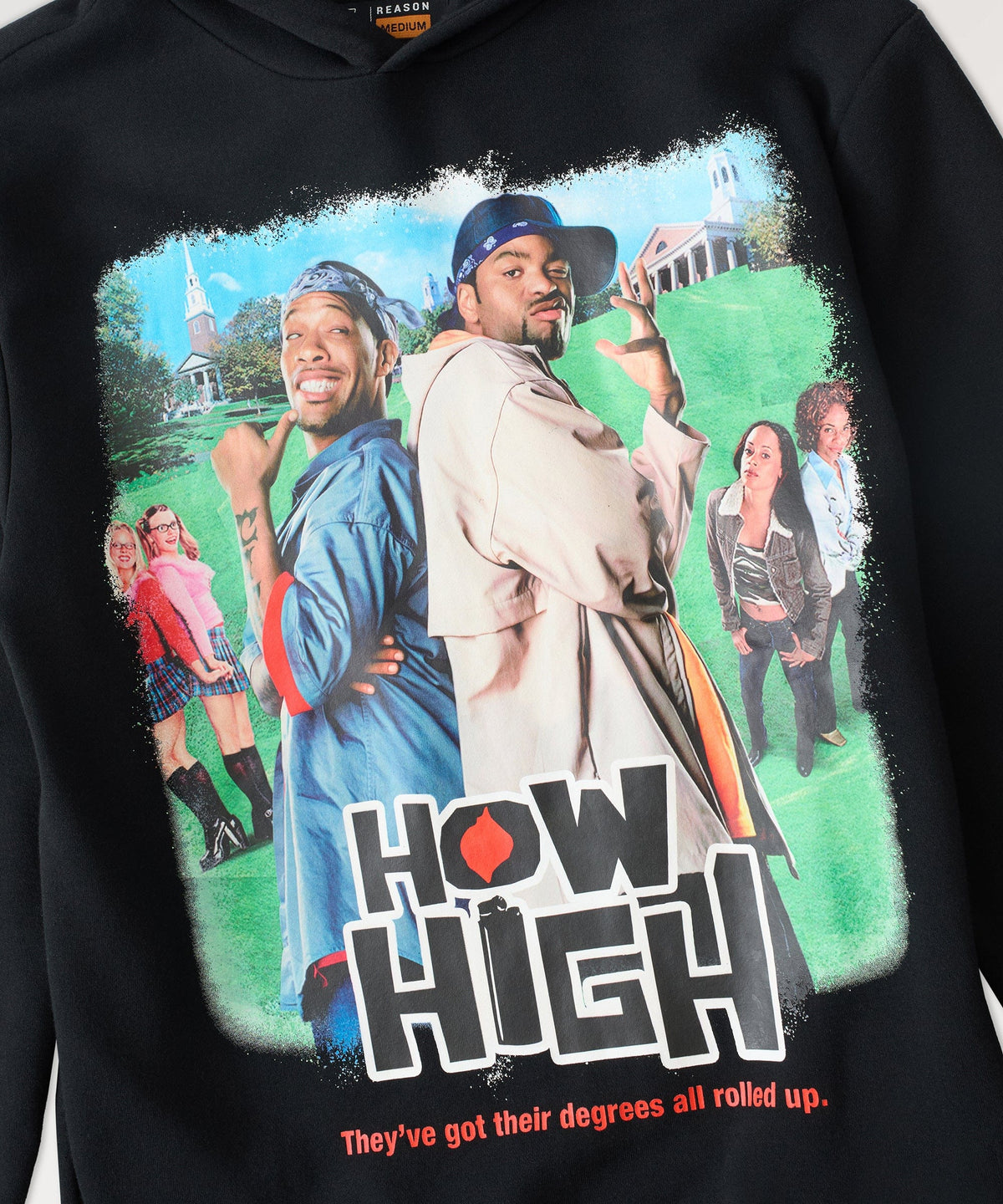 Reason Clothing Deals | How High They've Got Their Degrees Graphic Hoodie - Black
