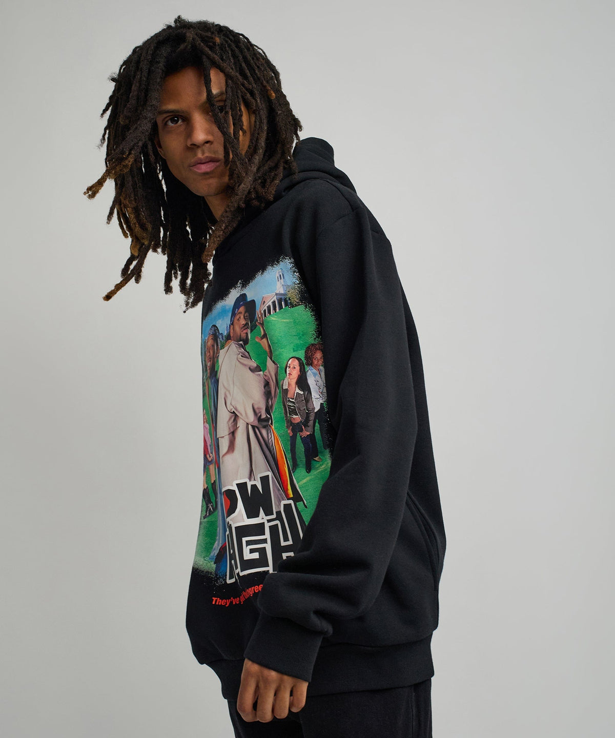 Reason Clothing Deals | How High They've Got Their Degrees Graphic Hoodie - Black