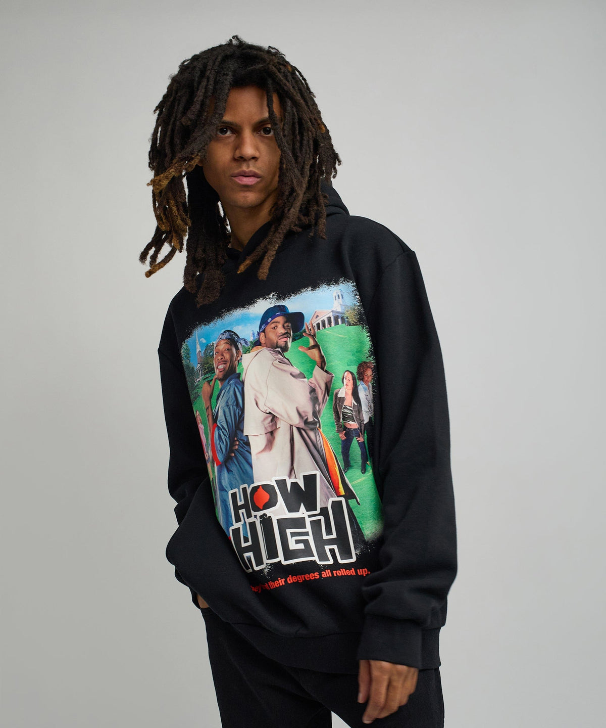 Reason Clothing Deals | How High They've Got Their Degrees Graphic Hoodie - Black