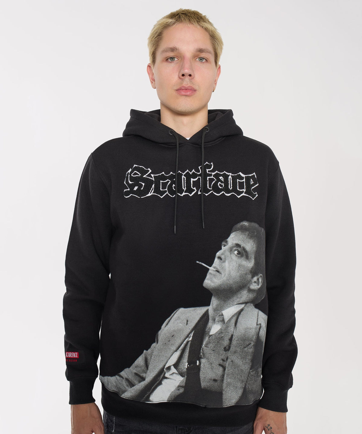Reason Clothing Latest | Scarface Old English Hoodie - Black