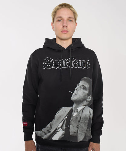 Reason Clothing Latest | Scarface Old English Hoodie - Black