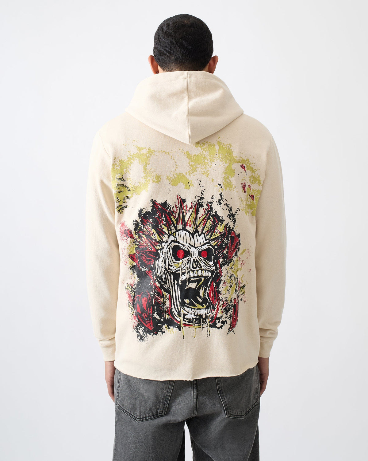 Reason Clothing Signature | Mayhem Fleece Graphic Zip Hoodie - Khaki