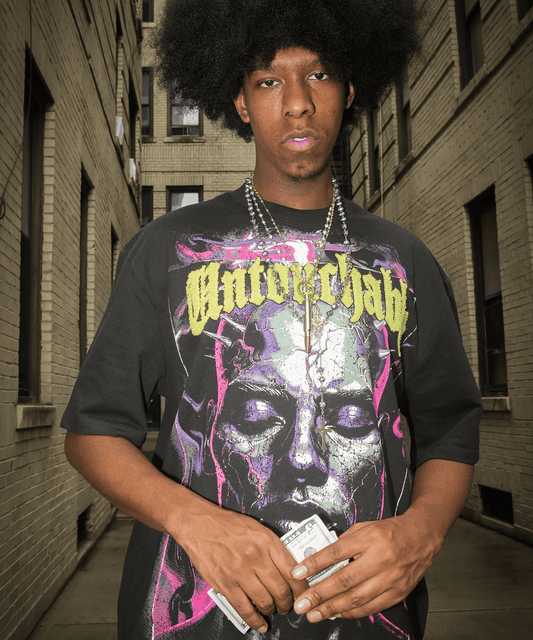 Reason Clothing Recommended | Untouchable Chenille Patched Short Sleeve Tee - Black