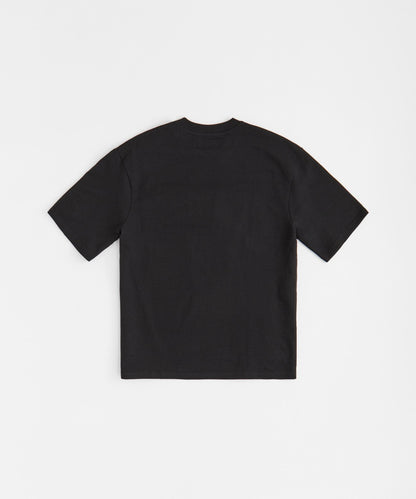 Reason Clothing Popular | Raise The Standard Chenille Patched Short Sleeve Tee - Black