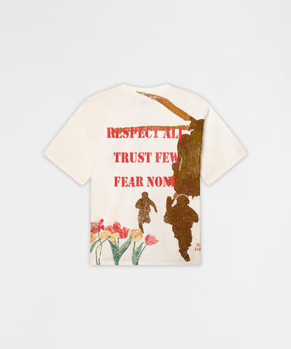 Reason Clothing Exclusive | Soldier Respect All Short Sleeve Tee - Cream