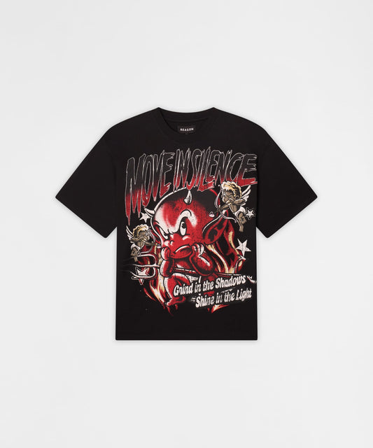 Reason Clothing Best Seller | Move In Silence Washed Short Sleeve Tee - Black