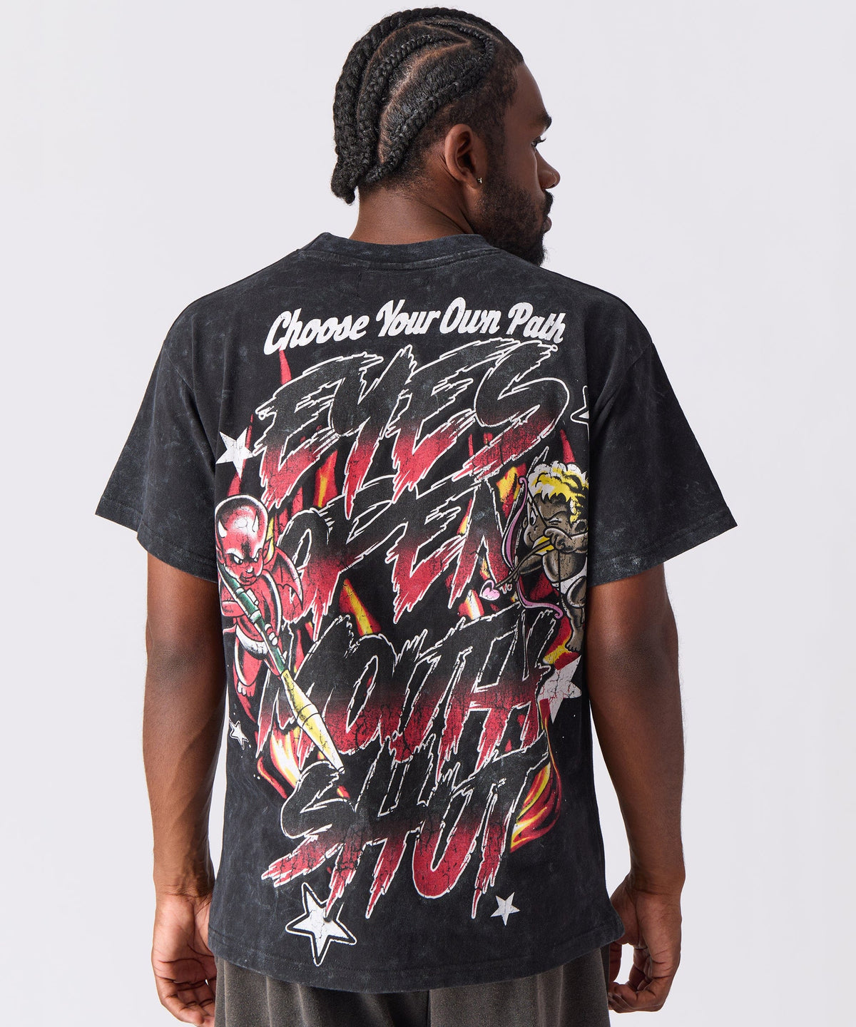 Reason Clothing Best Seller | Move In Silence Washed Short Sleeve Tee - Black