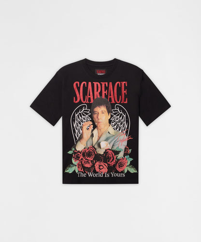 Reason Clothing Trusted | Scarface Glittered Short Sleeve Tee - Black
