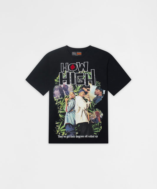 Reason Clothing Quality | How High They've Got Their Degrees Graphic Short Sleeve Tee - Black