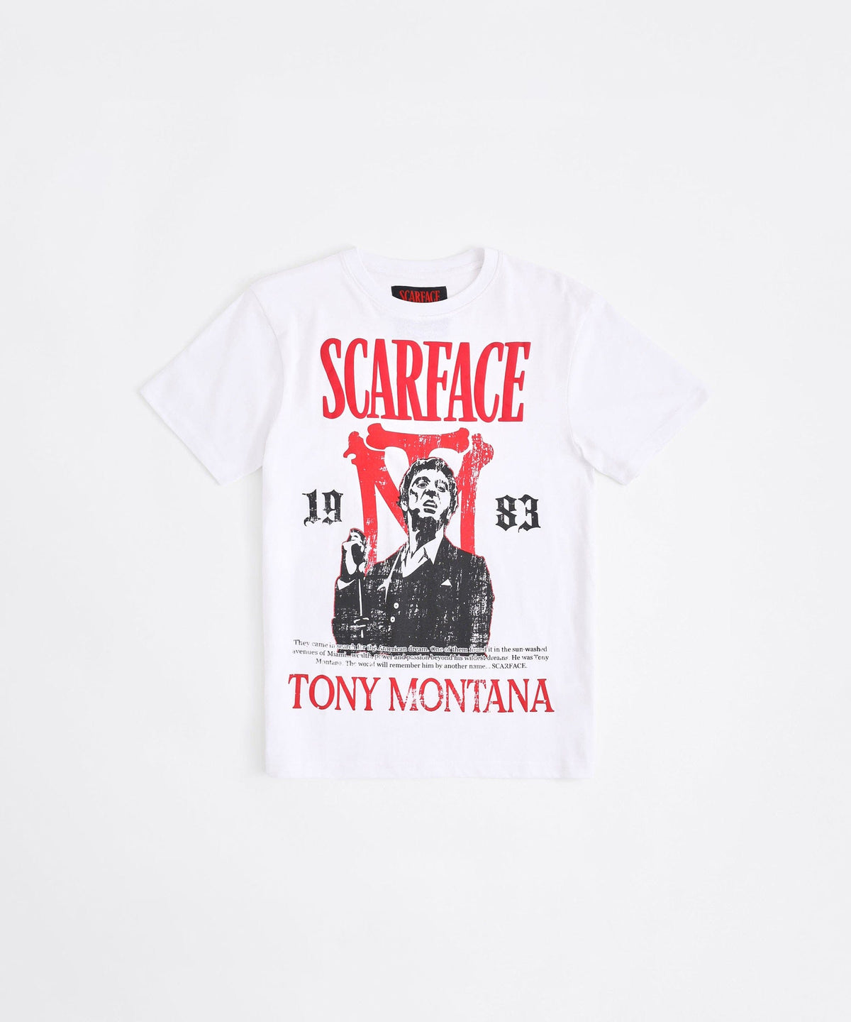 Reason Clothing Value | Scarface Tony Montana Short Sleeve Tee - White