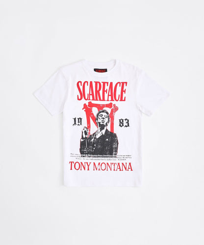 Reason Clothing Value | Scarface Tony Montana Short Sleeve Tee - White