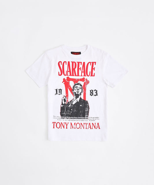 Reason Clothing Value | Scarface Tony Montana Short Sleeve Tee - White