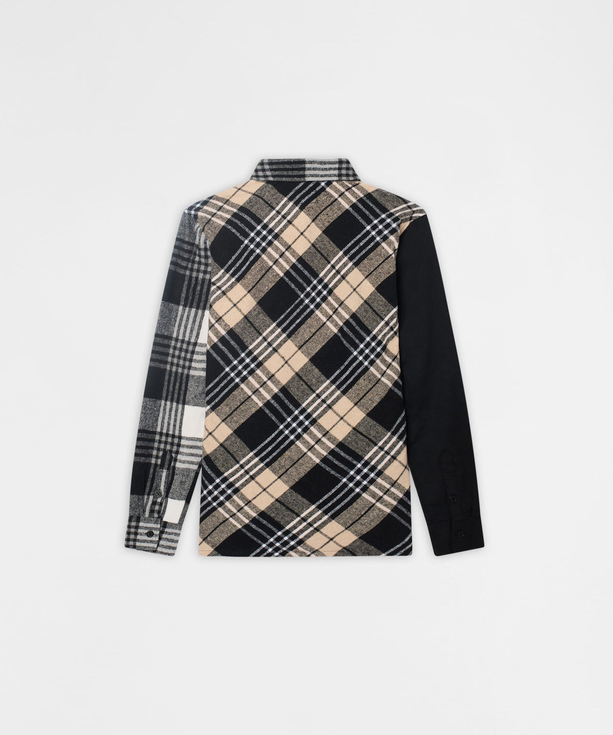 Reason Clothing Featured | Snakes Flannel Checkered Button Down Long Sleeve Shirt - Grey