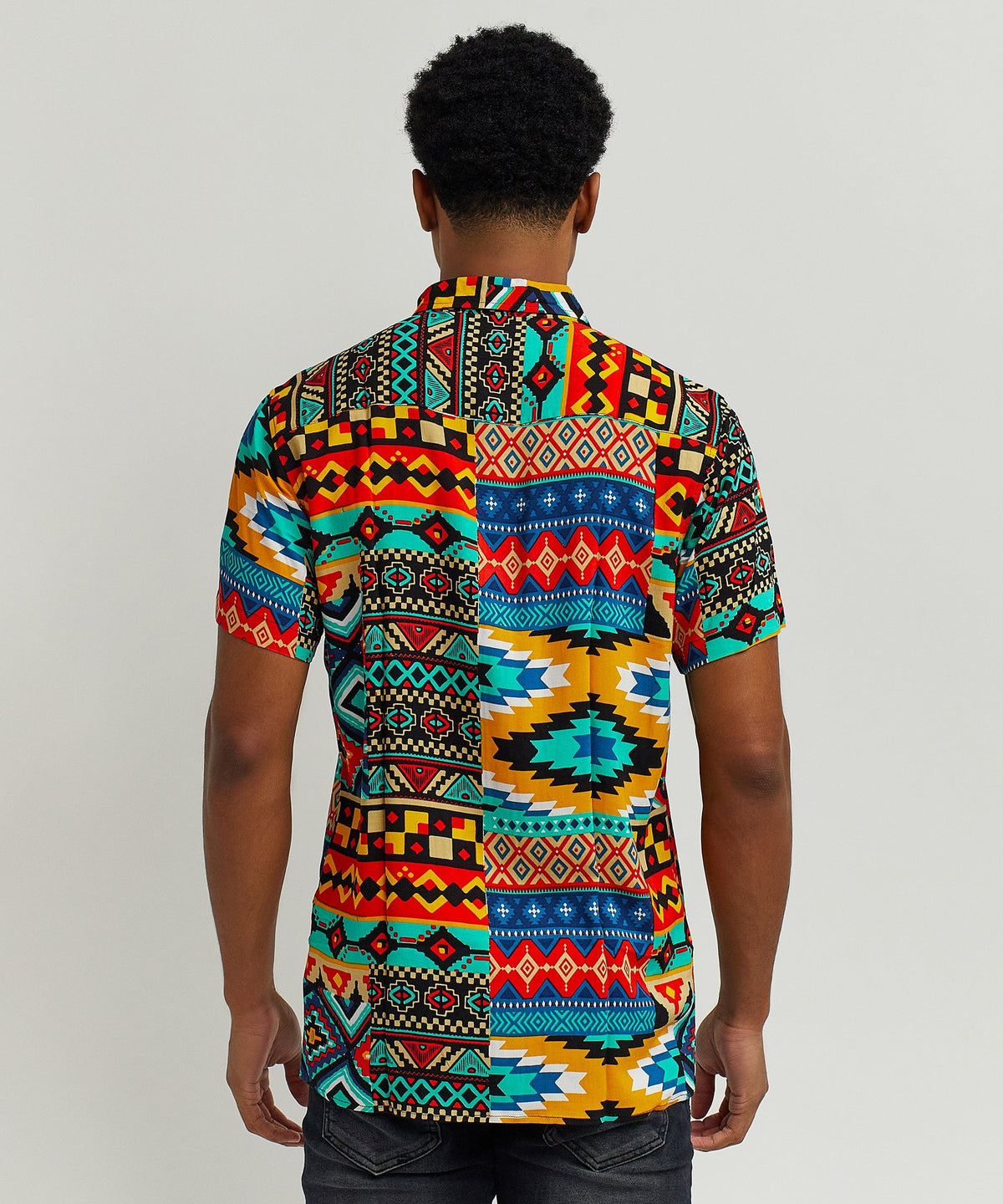 Reason Clothing New | Aztec Print S/S Shirt