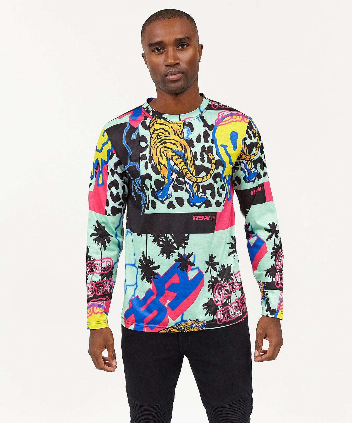 Reason Clothing Discount | Drippy Long Sleeve Tee