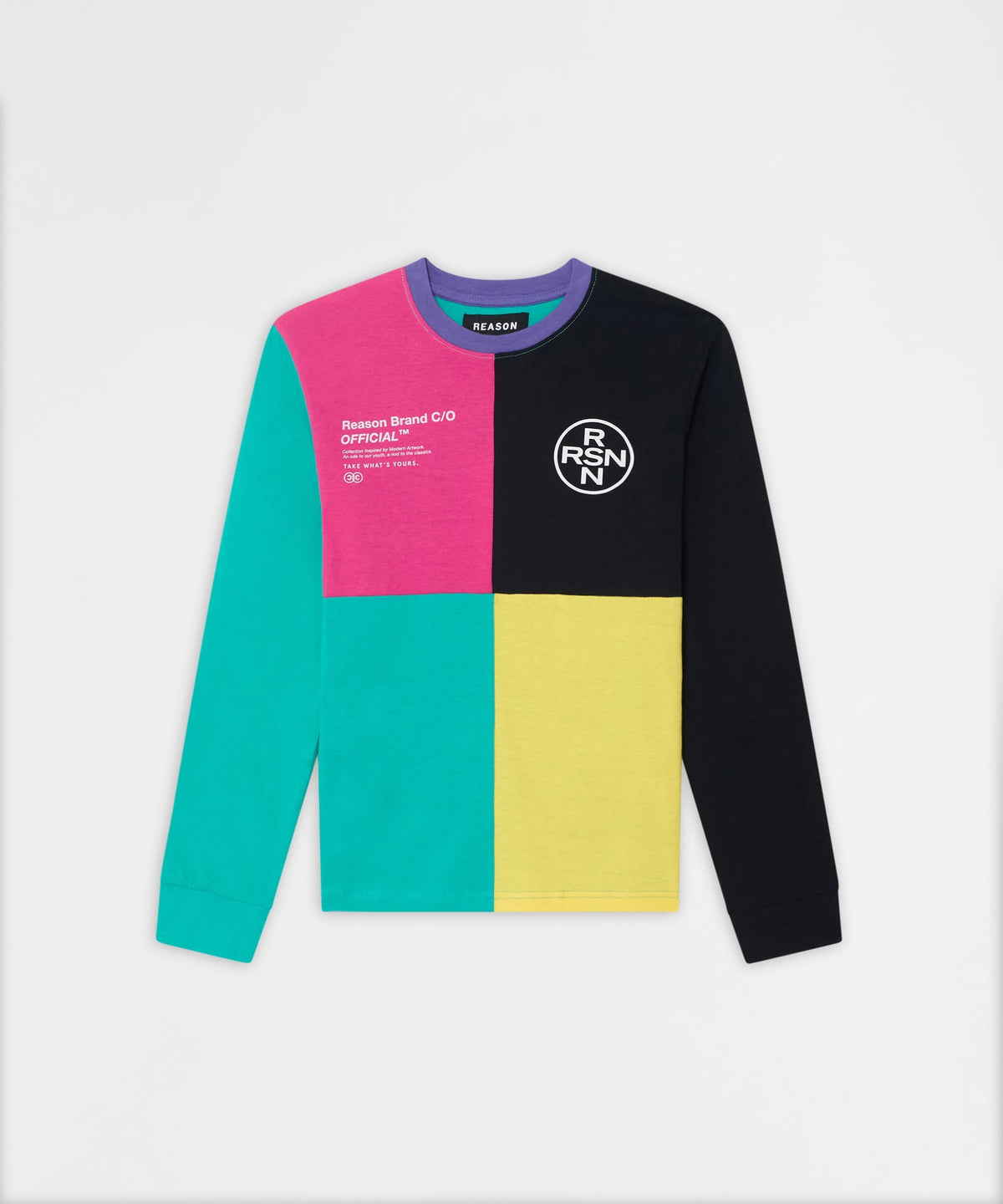 Reason Clothing Sale | Nolan Color Blocked Long Sleeve Tee