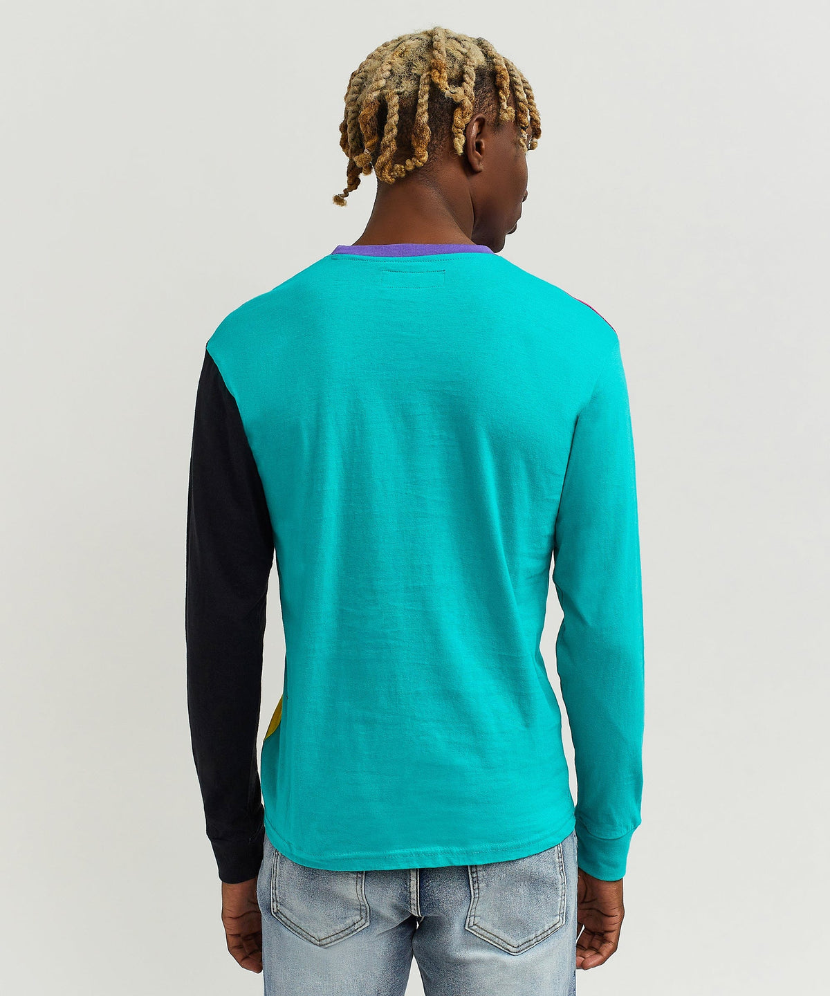 Reason Clothing Sale | Nolan Color Blocked Long Sleeve Tee