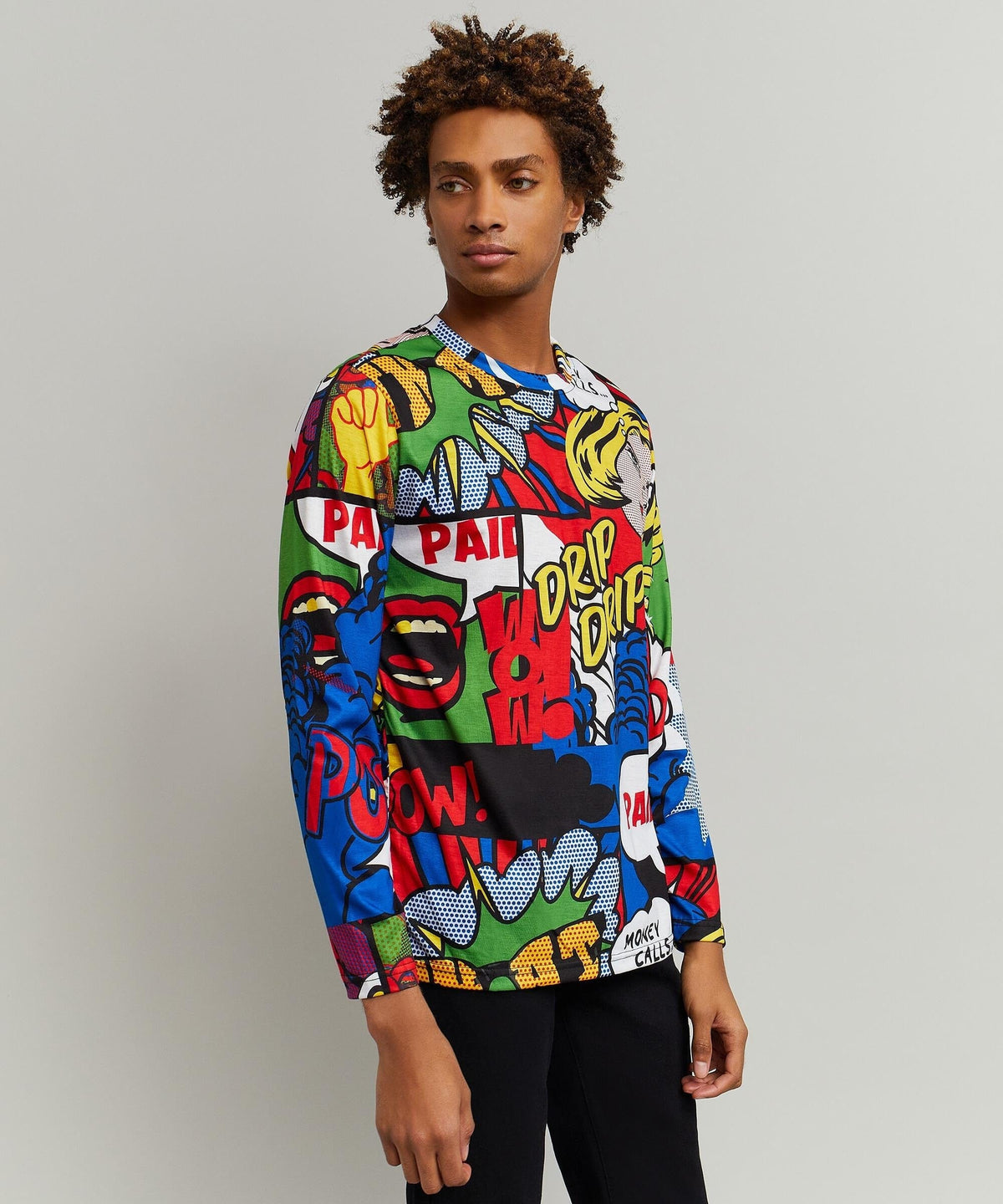 Reason Clothing Top Pick | Money Drip Allover Print Long Sleeve Tee