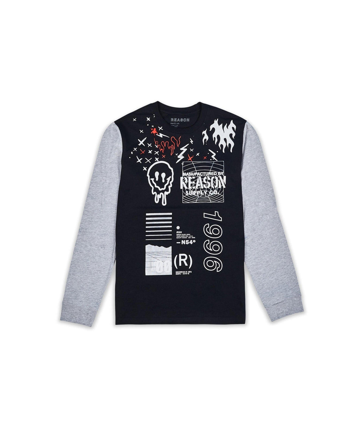 Reason Clothing Great Value | Plus Size Brent Ls Tee