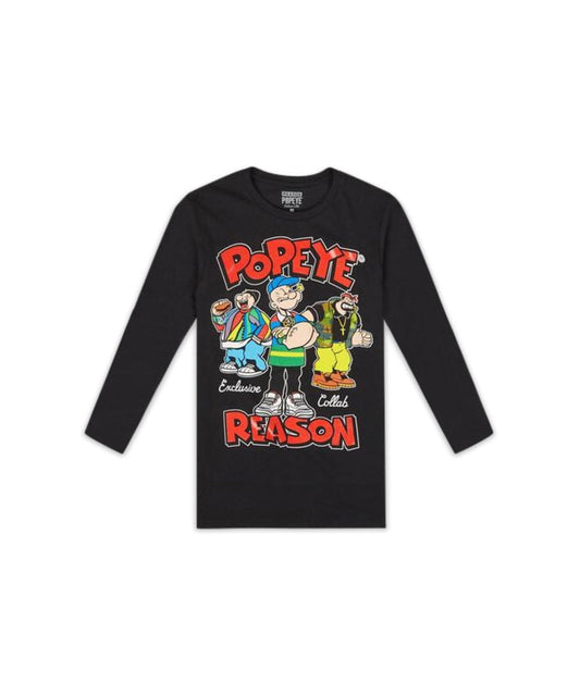 Reason Clothing Trusted | Popeye Vintage Flex Long Sleeve Tee
