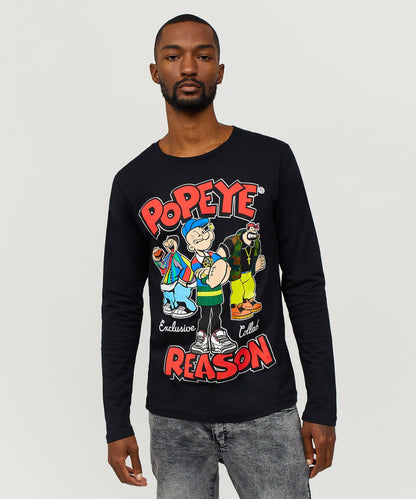 Reason Clothing Trusted | Popeye Vintage Flex Long Sleeve Tee