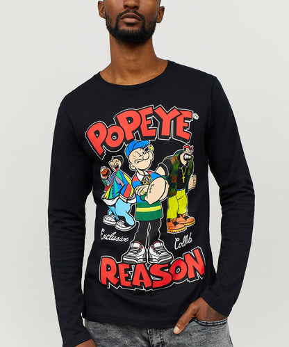 Reason Clothing Trusted | Popeye Vintage Flex Long Sleeve Tee