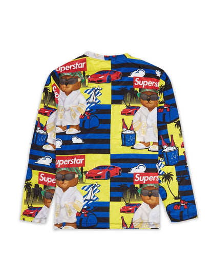 Reason Clothing Premium | Superstar Bear Character Long Sleeve Tee