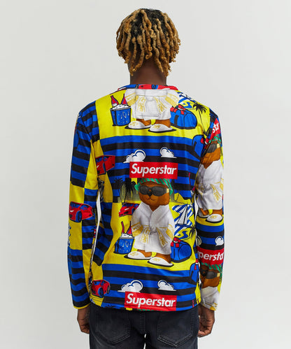 Reason Clothing Premium | Superstar Bear Character Long Sleeve Tee