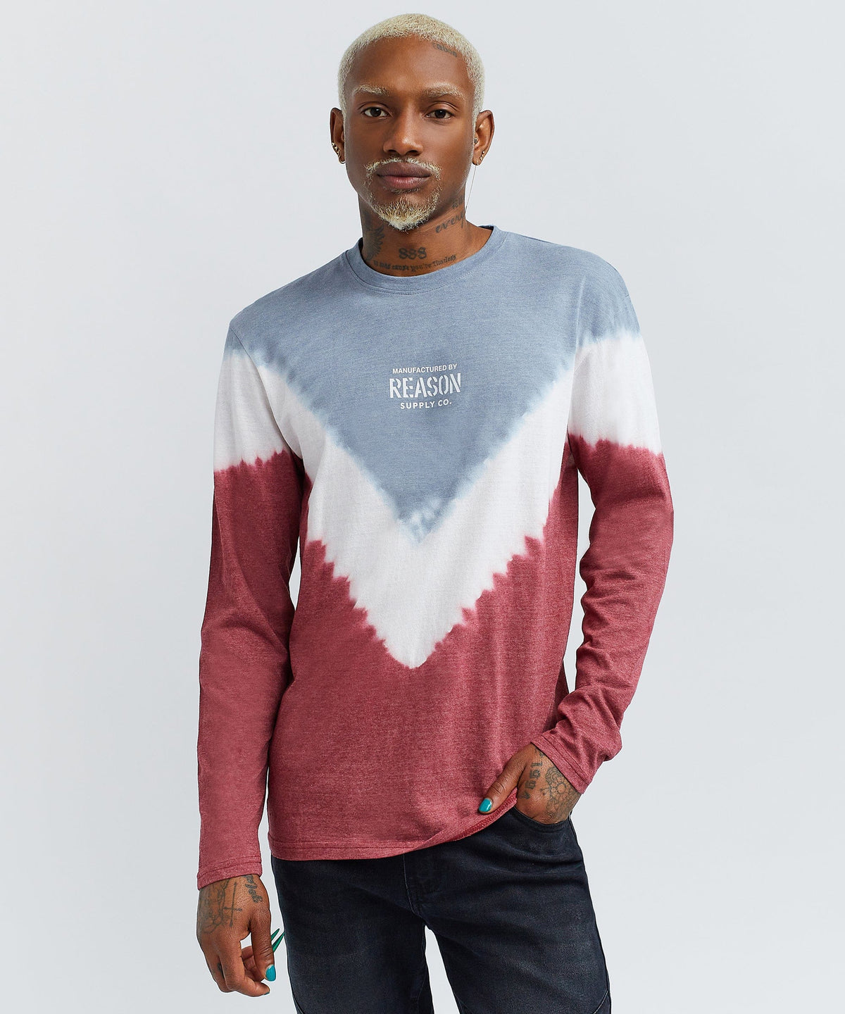 Reason Clothing Best Seller | Long Sleeve Tie Dye Tee Regular Is Live