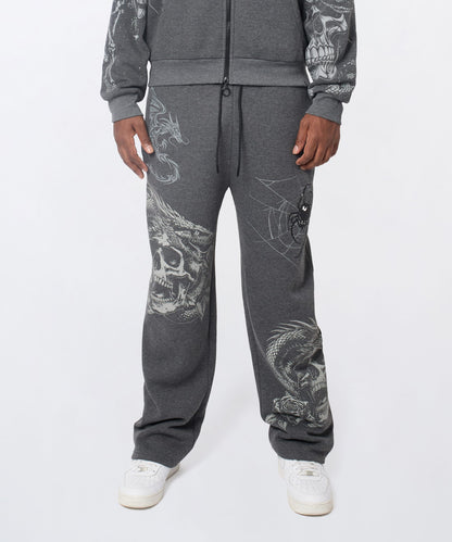 Reason Clothing Premium | Victoria Embroidered Jogger - Grey