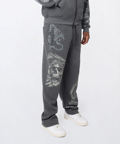 Reason Clothing Premium | Victoria Embroidered Jogger - Grey