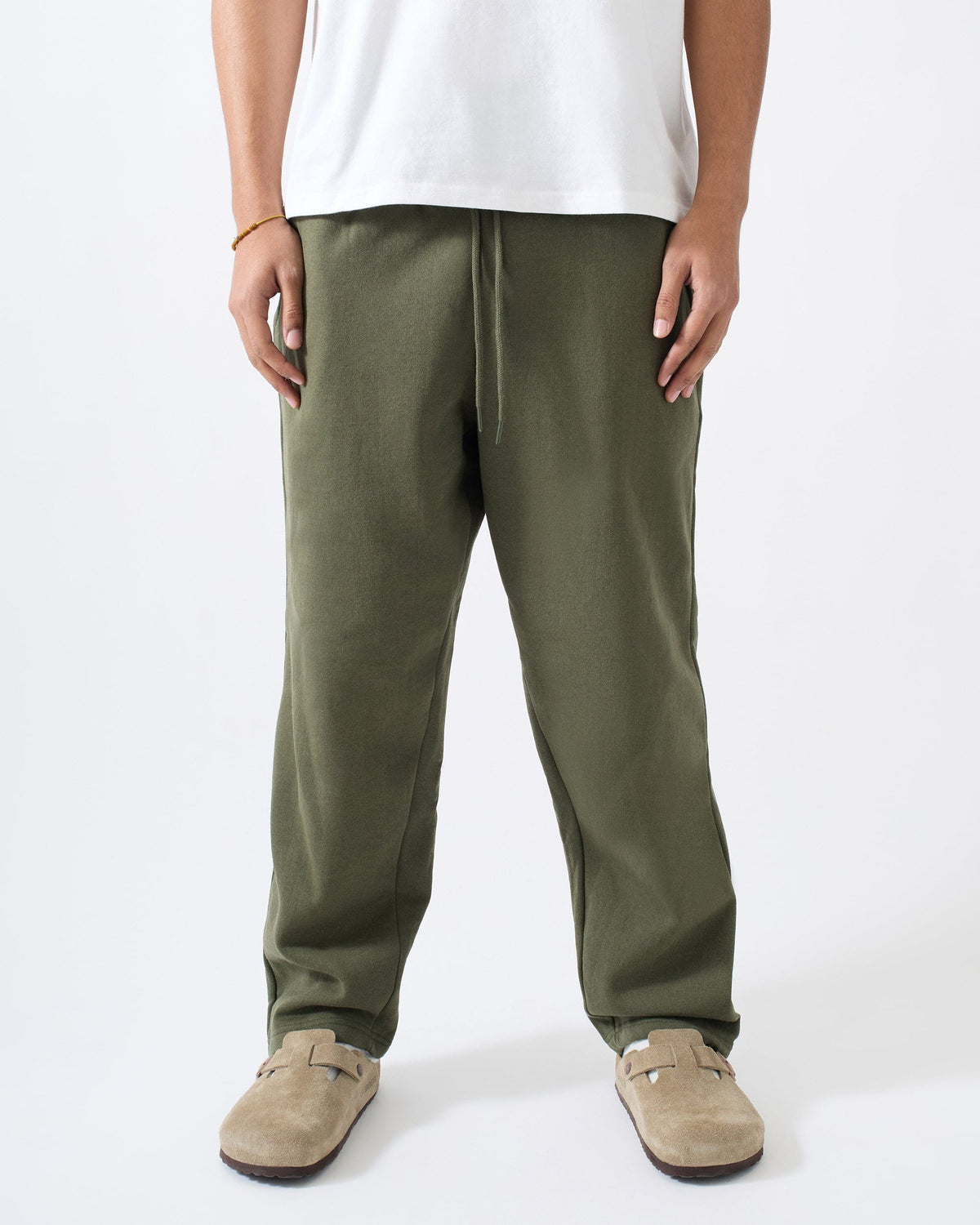Reason Clothing Sale | Classic Open Hem Pant - Olive Green