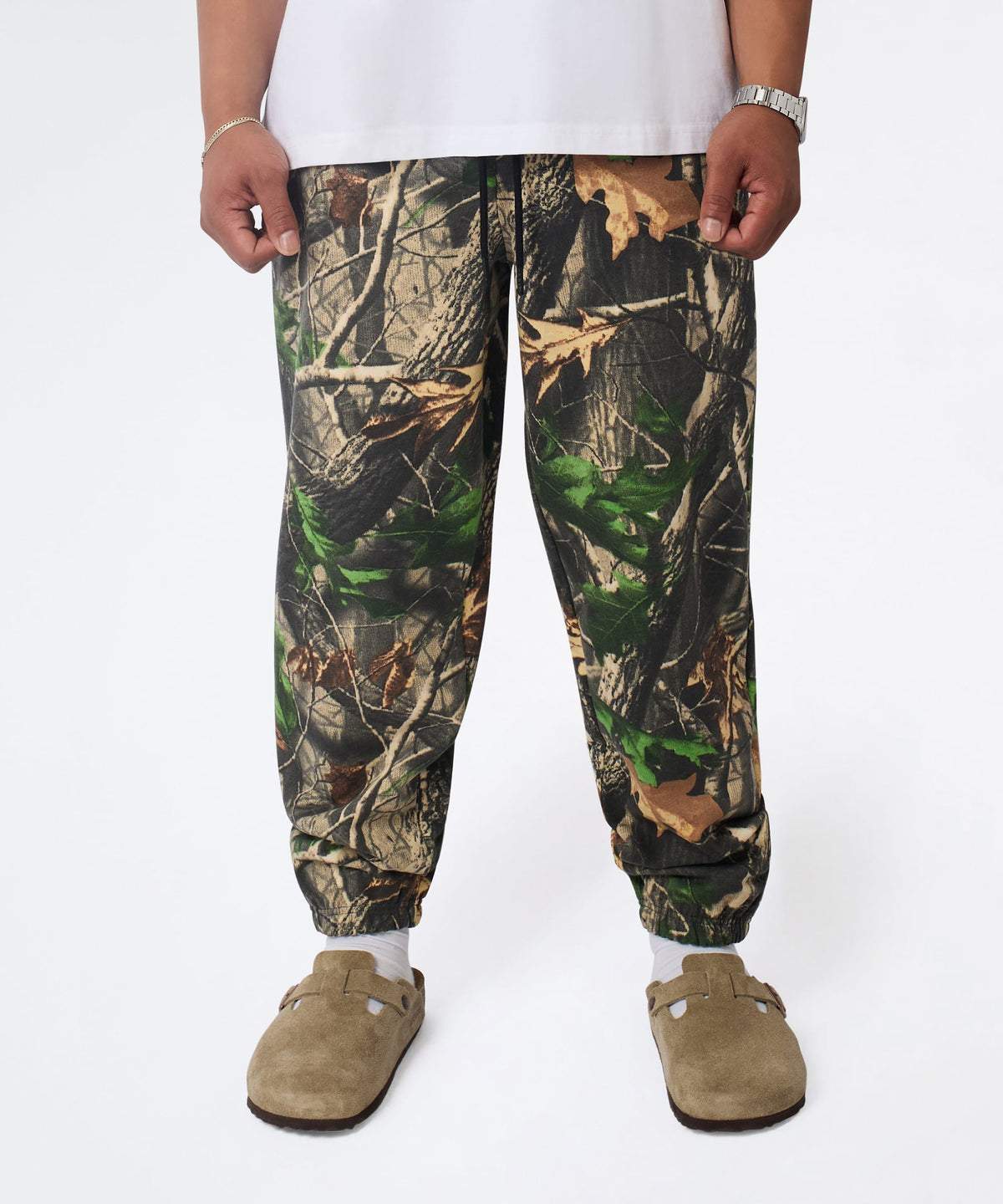 Reason Clothing Exclusive | Classic Jogger Pant - Dark Brown Tree