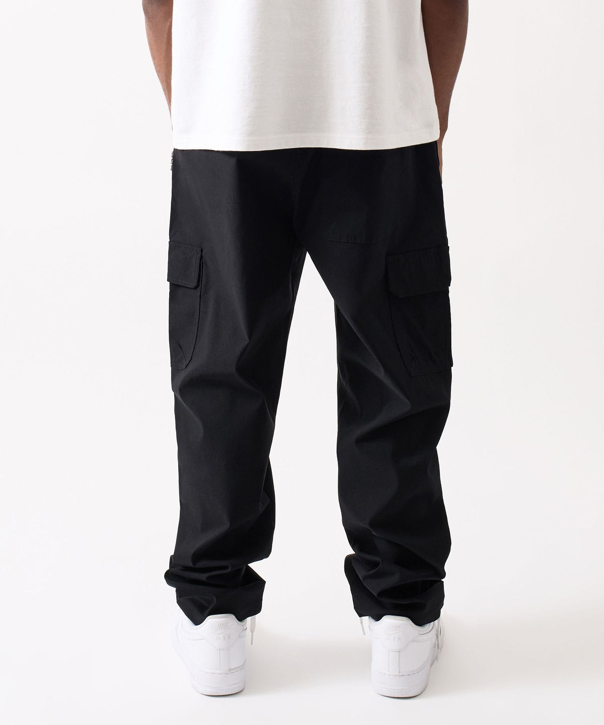 Reason Clothing Best Price | Utility Nylon Cargo Pants - Black