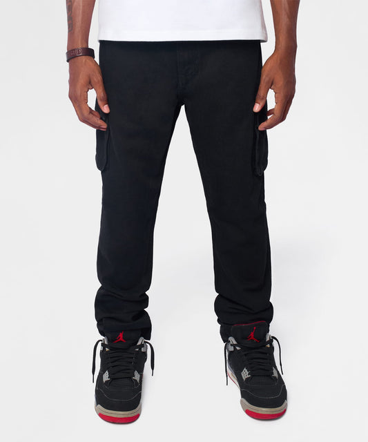 Reason Clothing Top Pick | Classic Utility Cargo Pants - Black